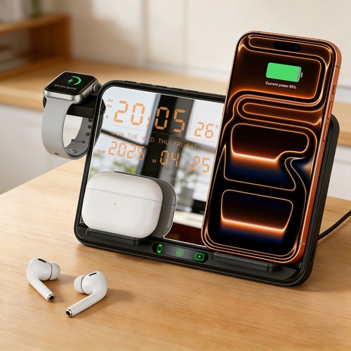 4in1 alarm clock wireless - alarm,
